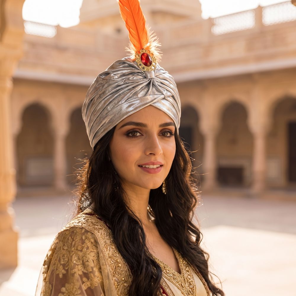 Chapeau Turban à Plumes pour D - Ethnic Fashion India avis et prix