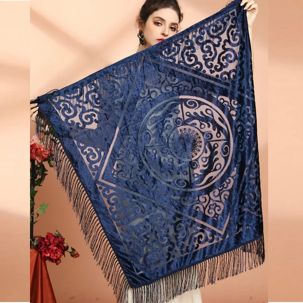 Châle jacquard en velours AW25 - Ethnic Fashion Design avis et prix